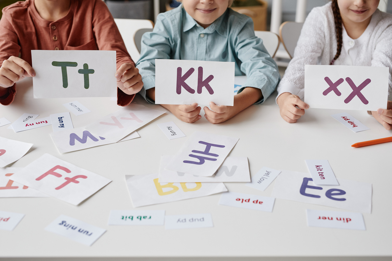 Children learning to read in English